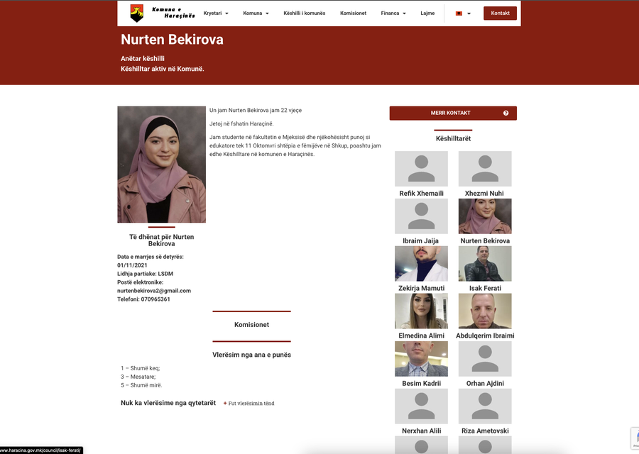 Web platform for the Municipality of Arachinovo